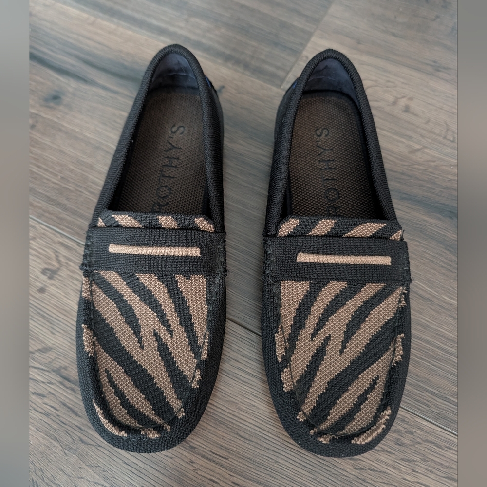 Rothy's Zebra Drivers, Size 7.5